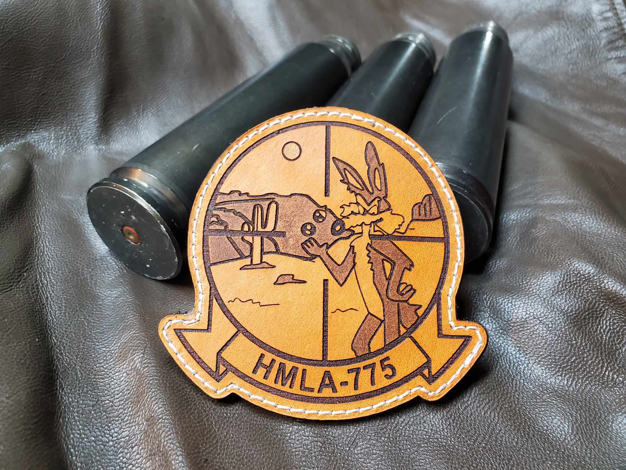U.S. Marine Corps Leather Patches
