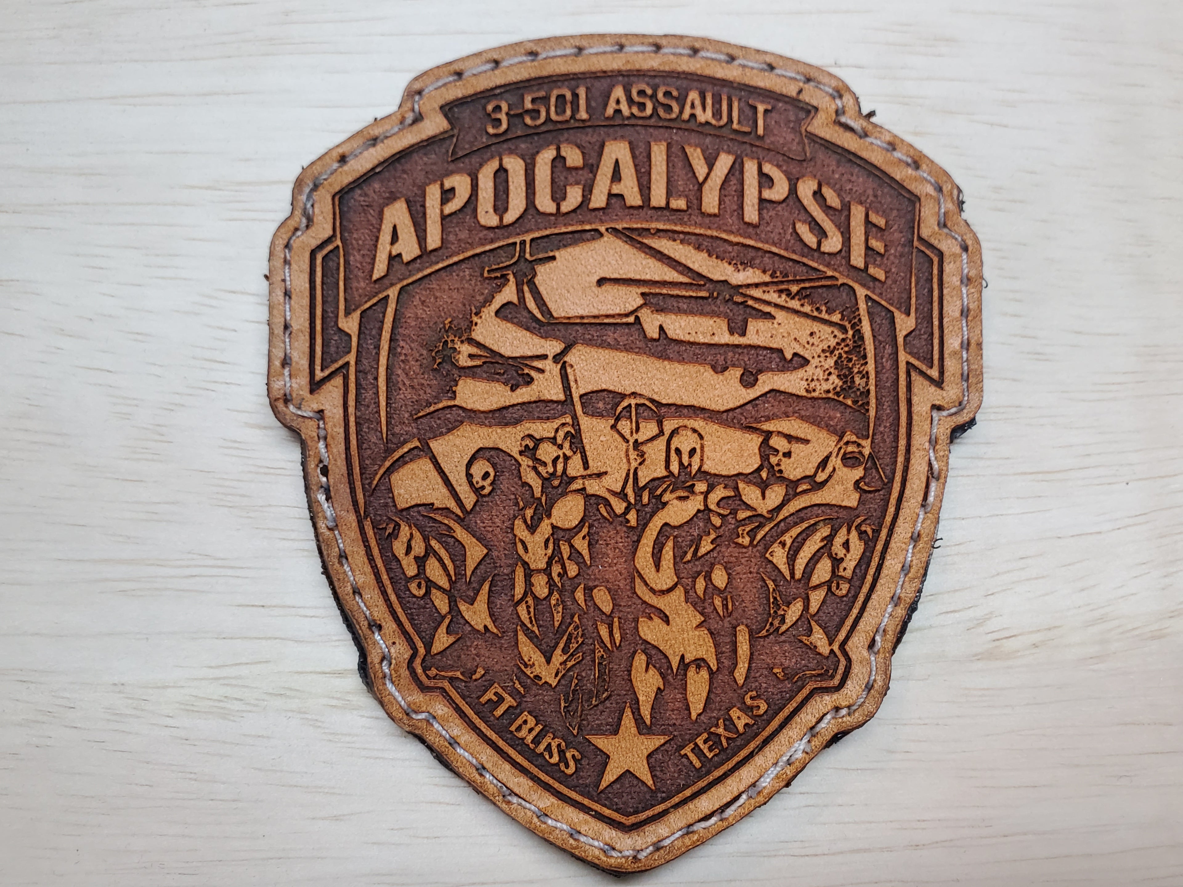 3-501st "Apocalypse Battalion" - Handmade Leather Morale Patch