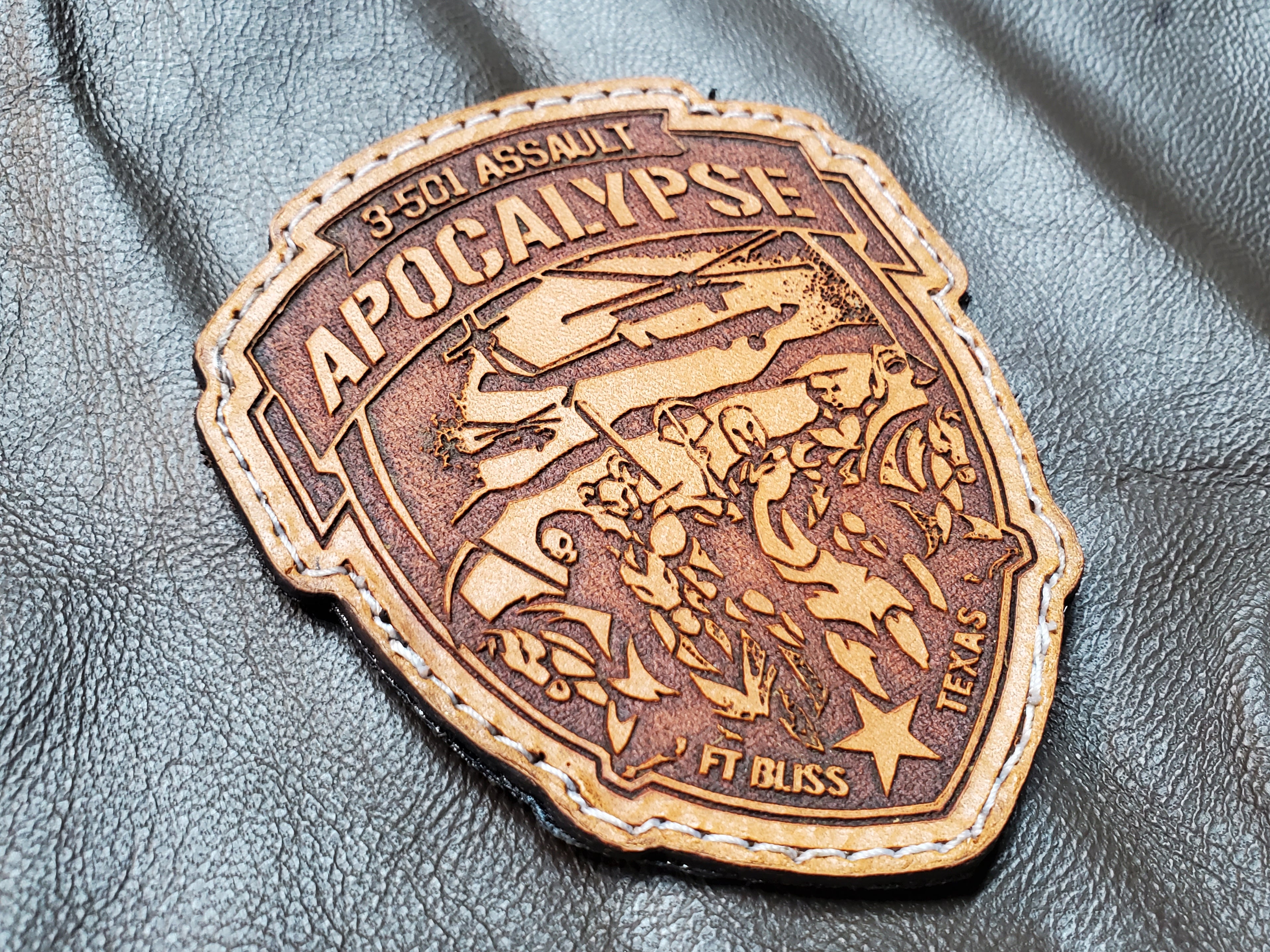 3-501st "Apocalypse Battalion" - Handmade Leather Morale Patch