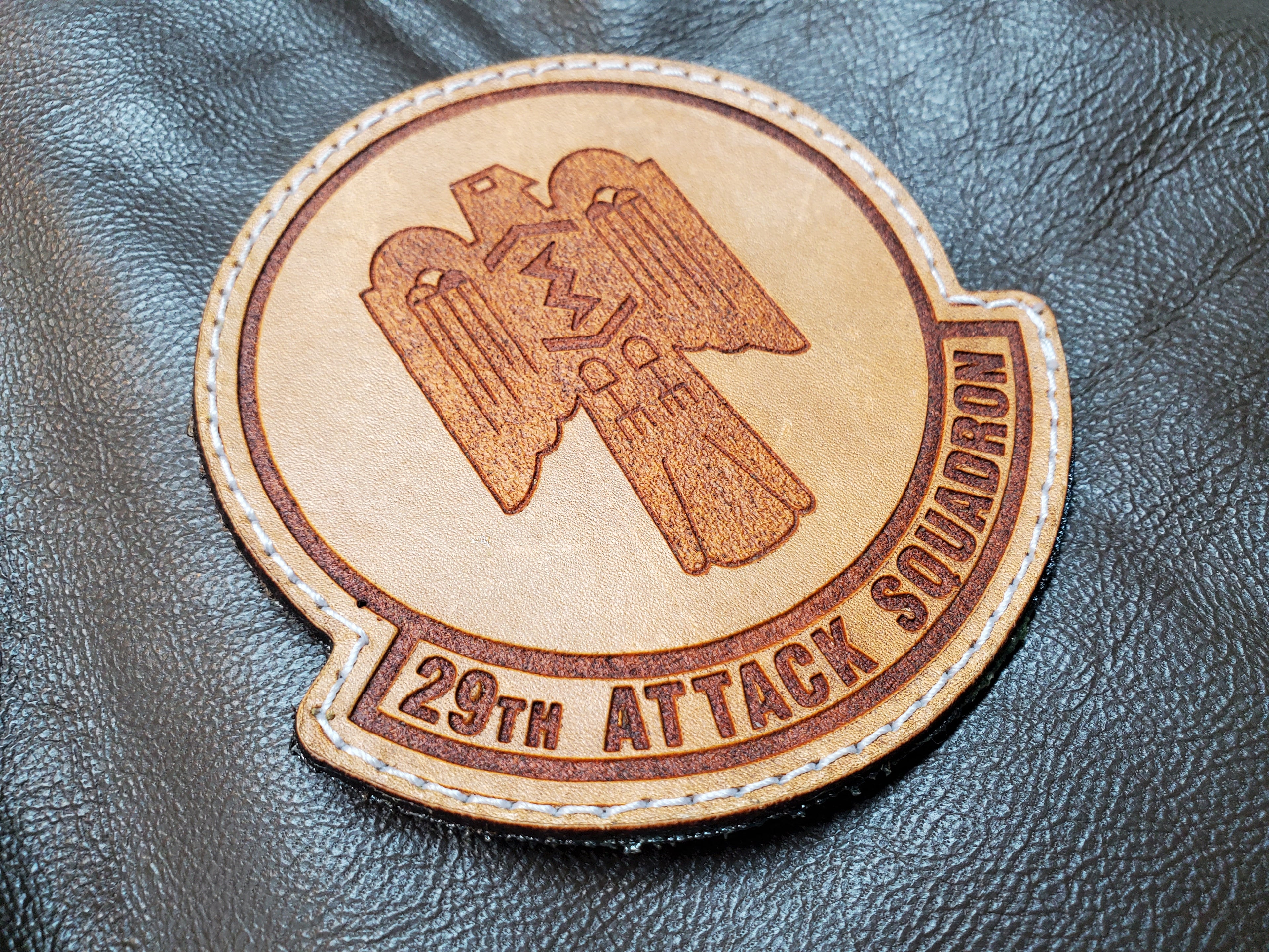 29th Attack Squadron - Handmade Leather Unit Patch