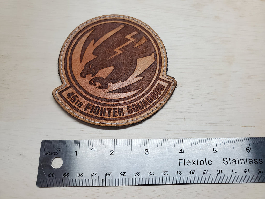45th Fighter Squadron - Handmade Leather Unit Patch