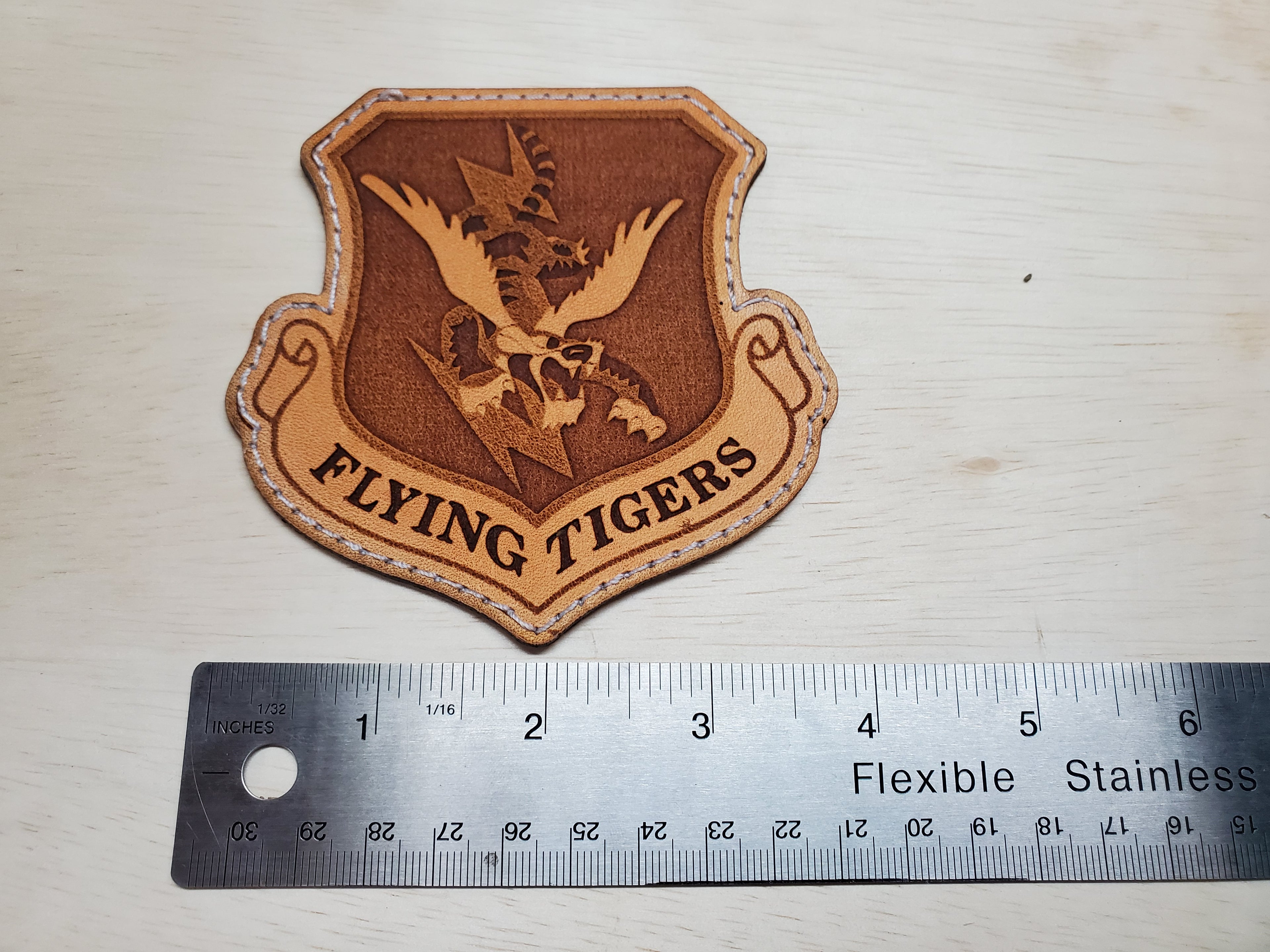23rd Wing - Handmade Leather Unit Patch