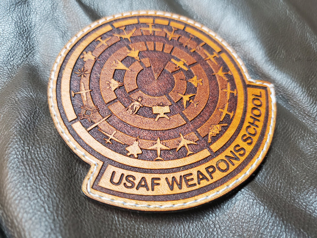 USAF Weapons School - Handmade Leather Morale Patch