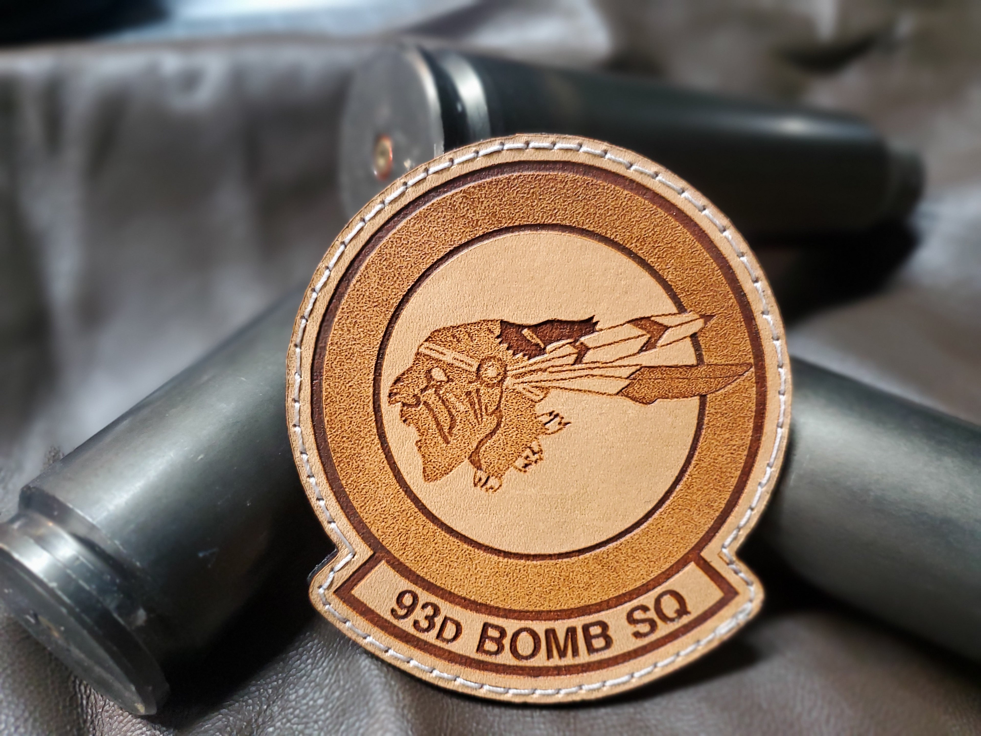 93rd Bomb Squadron - Handmade Leather Unit Patch