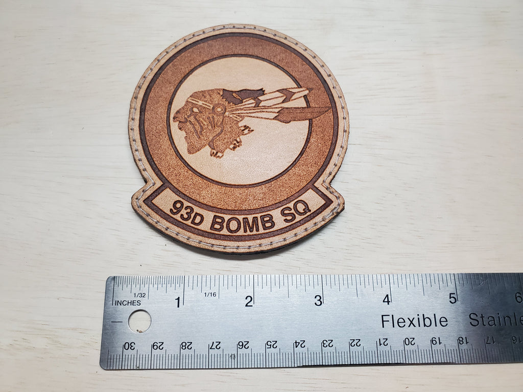 93rd Bomb Squadron - Handmade Leather Unit Patch