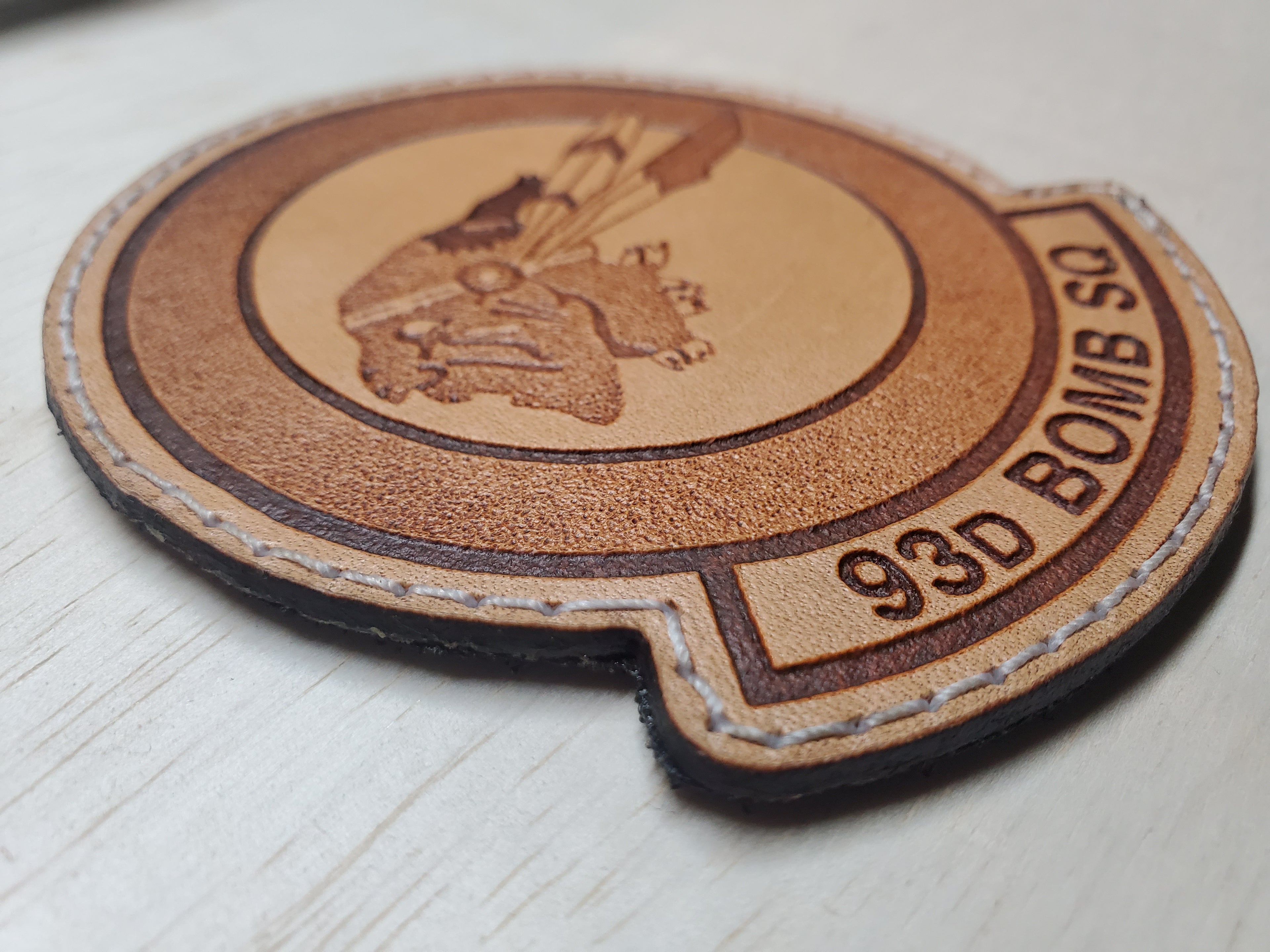 93rd Bomb Squadron - Handmade Leather Unit Patch