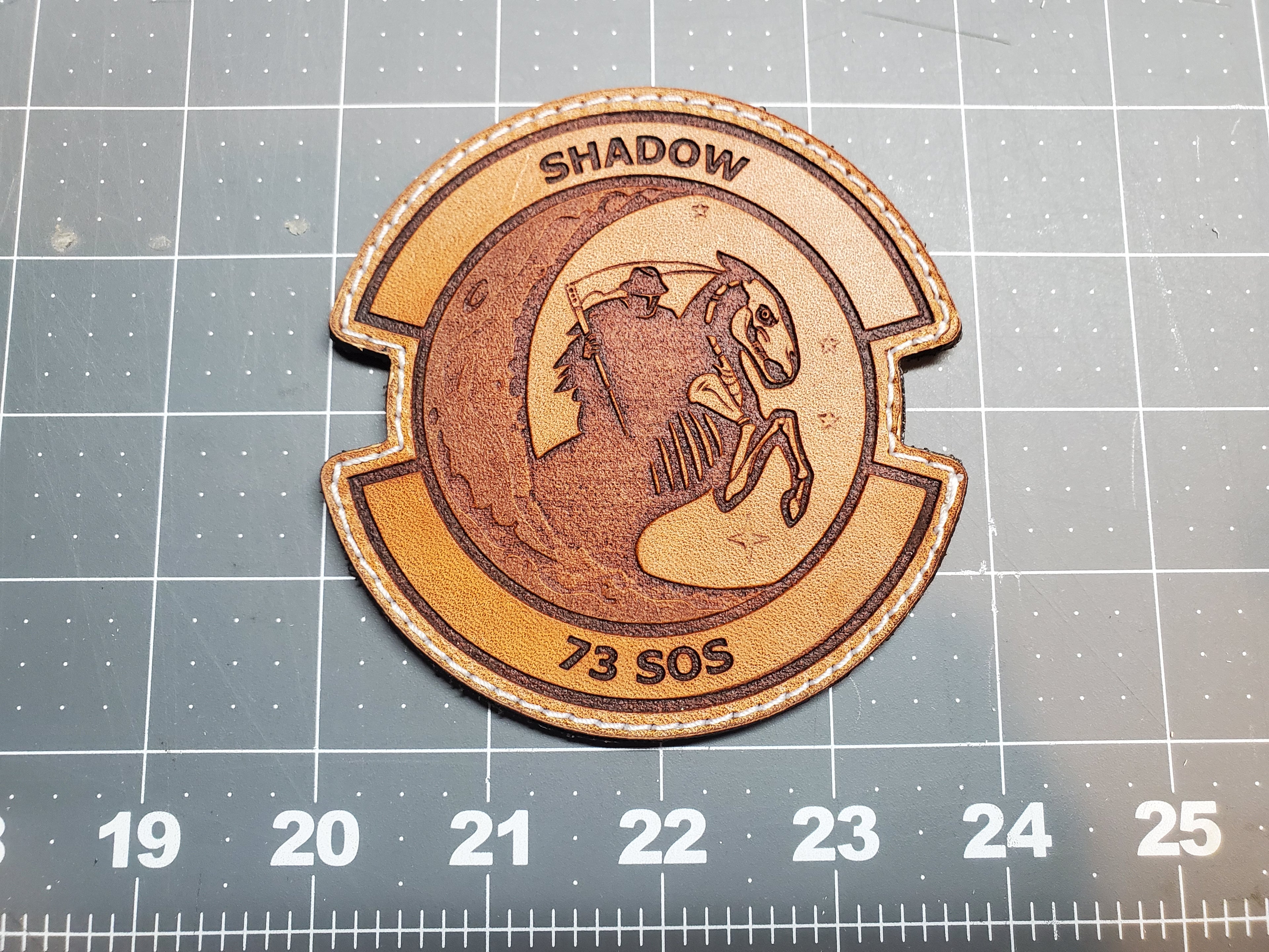 73rd Special Operations Squadron - Handmade Leather Unit Patch