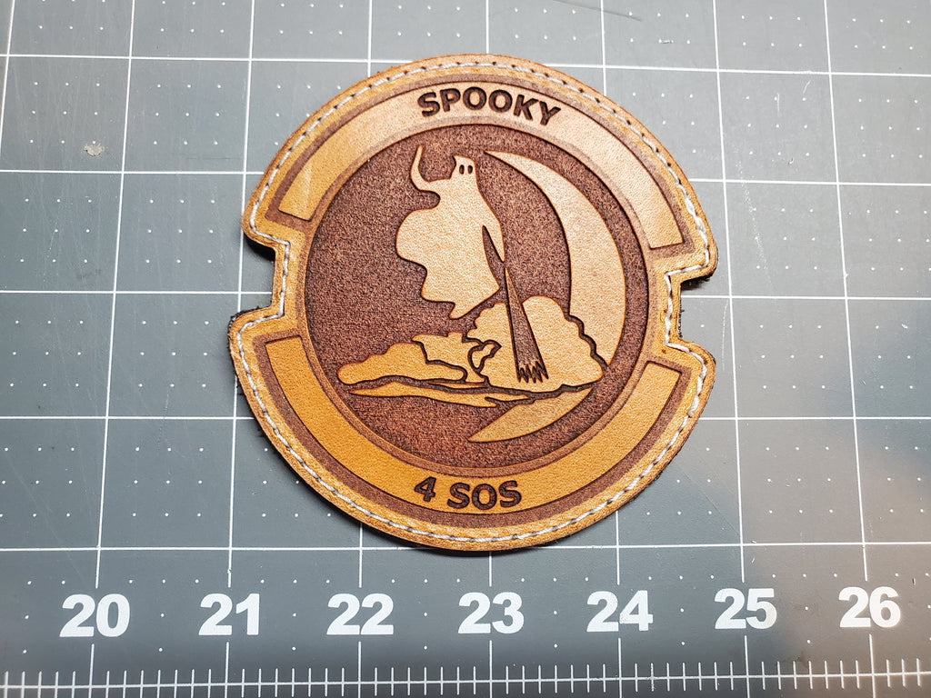 4th Special Operations Squadron Leather Unit Patch