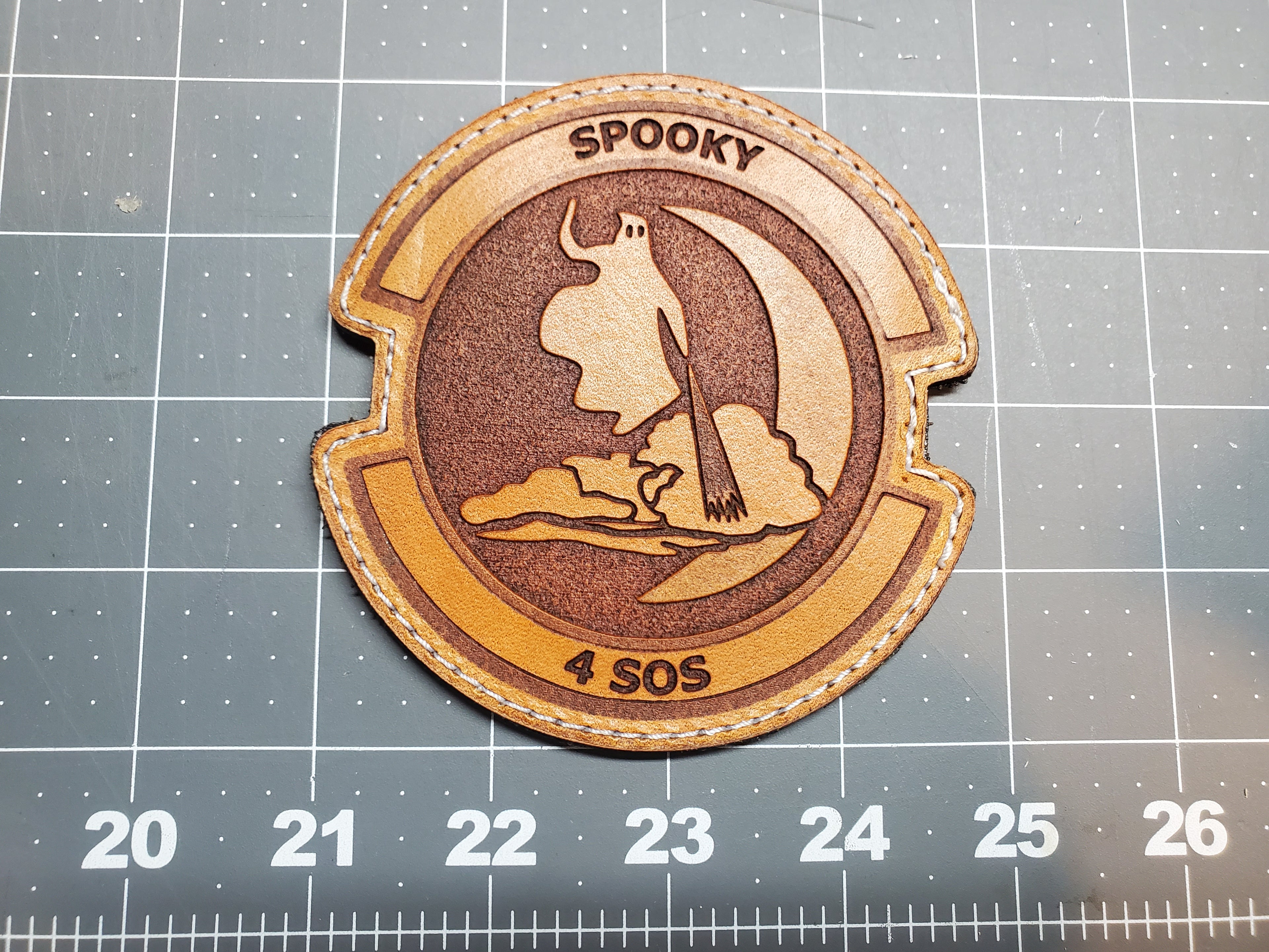 4th Special Operations Squadron Leather Unit Patch