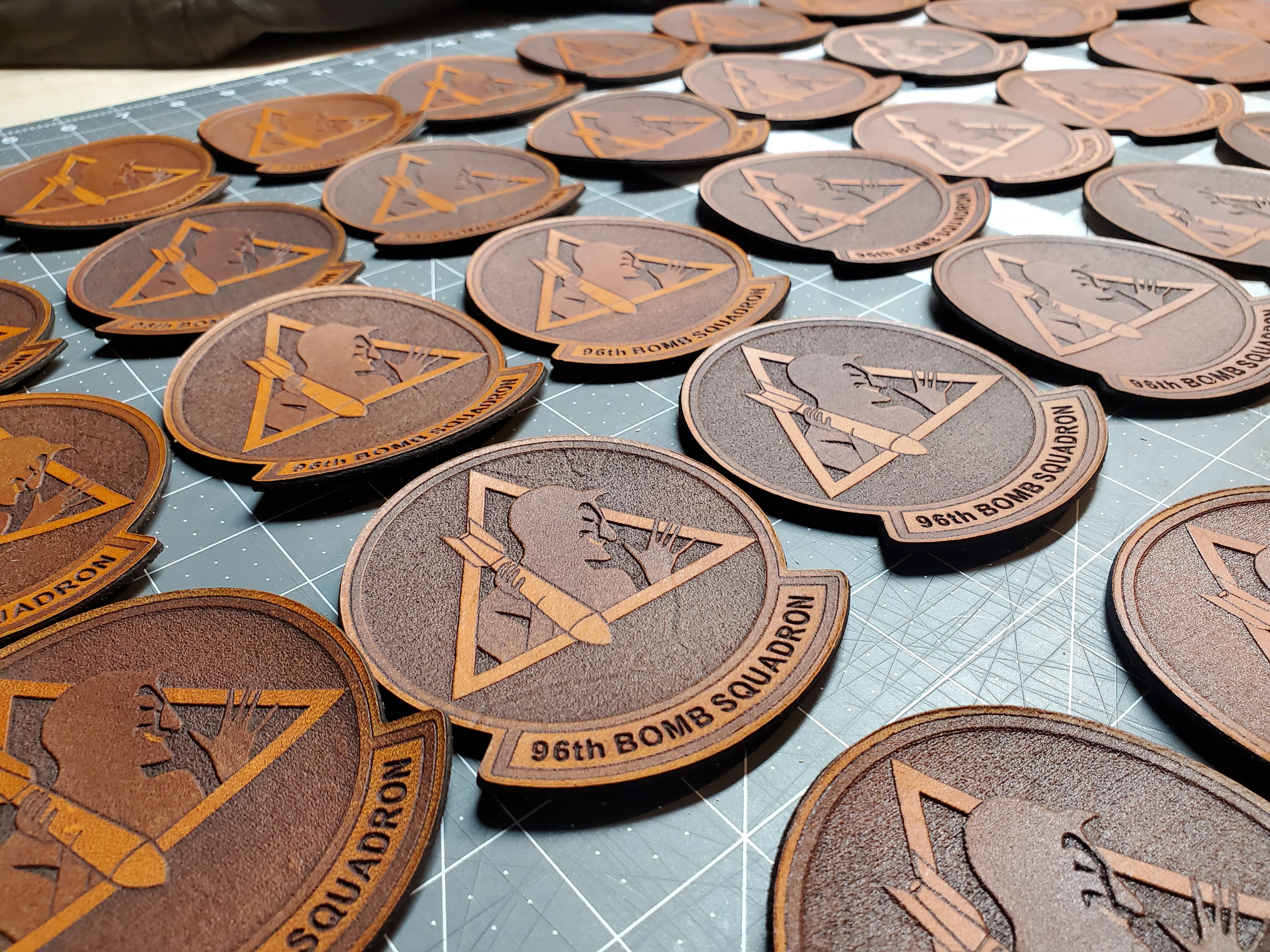 96th Bomb Squadron - Handmade Leather Unit Patch