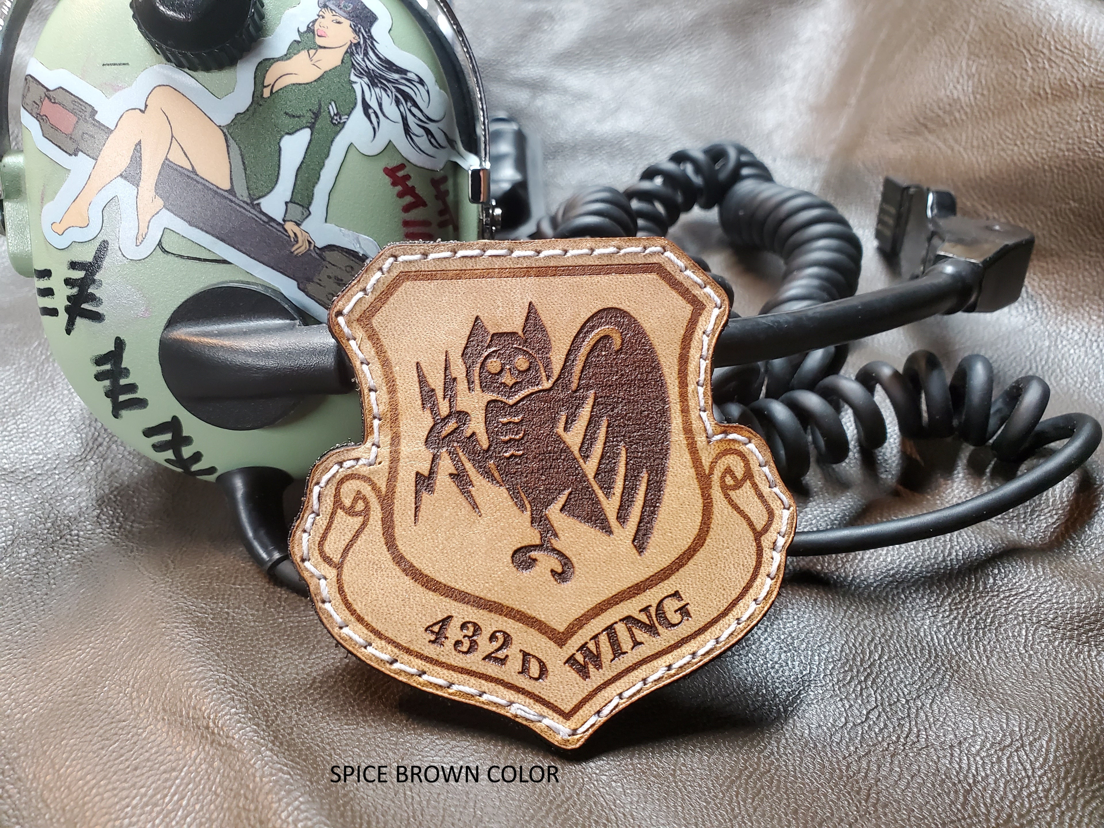 432nd Wing - Handmade Leather Unit Patch