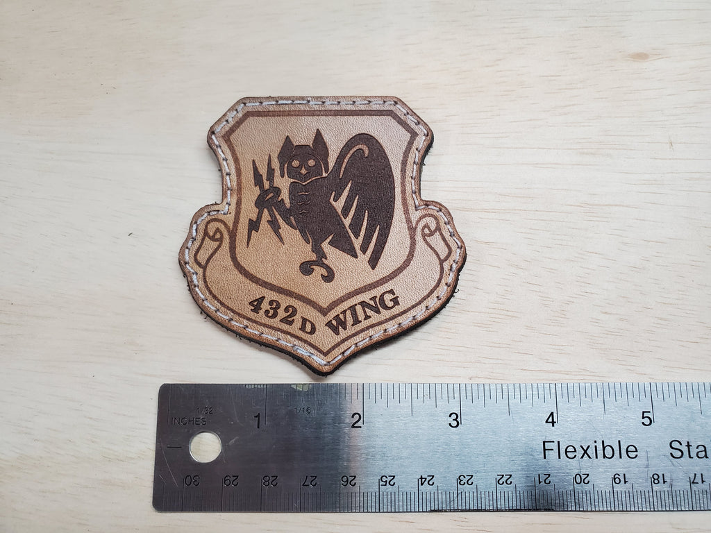 432nd Wing - Handmade Leather Unit Patch
