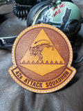 42nd Attack Squadron - Handmade Leather Unit Patch
