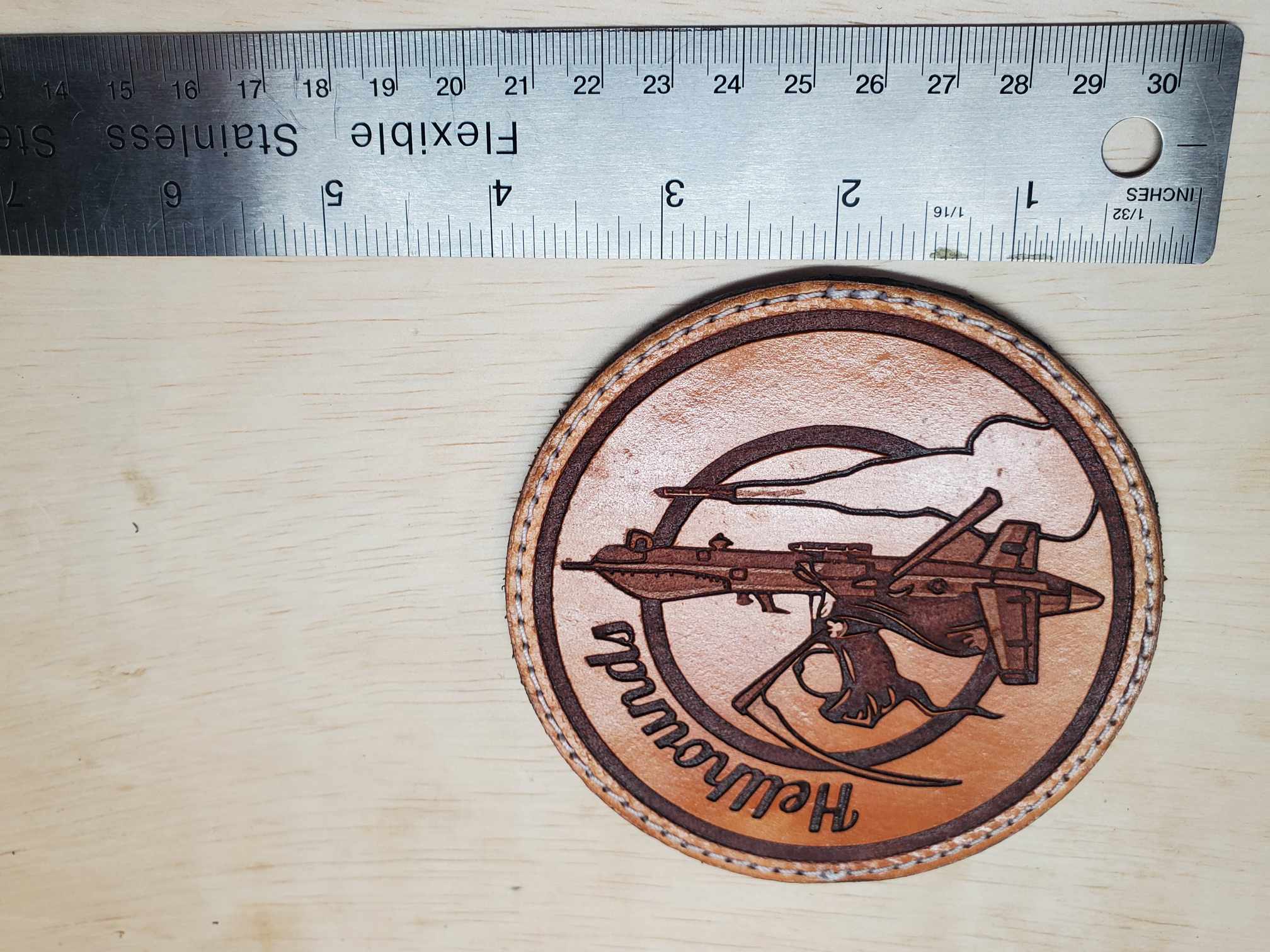 20th Attack Squadron - Handmade Leather Unit Morale Patch