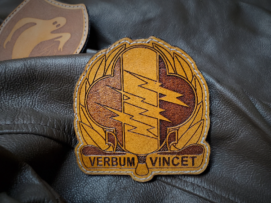 4th Psychological Operations Group - Handmade Leather Unit Patch