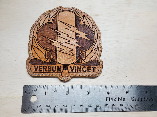 4th Psychological Operations Group - Handmade Leather Unit Patch
