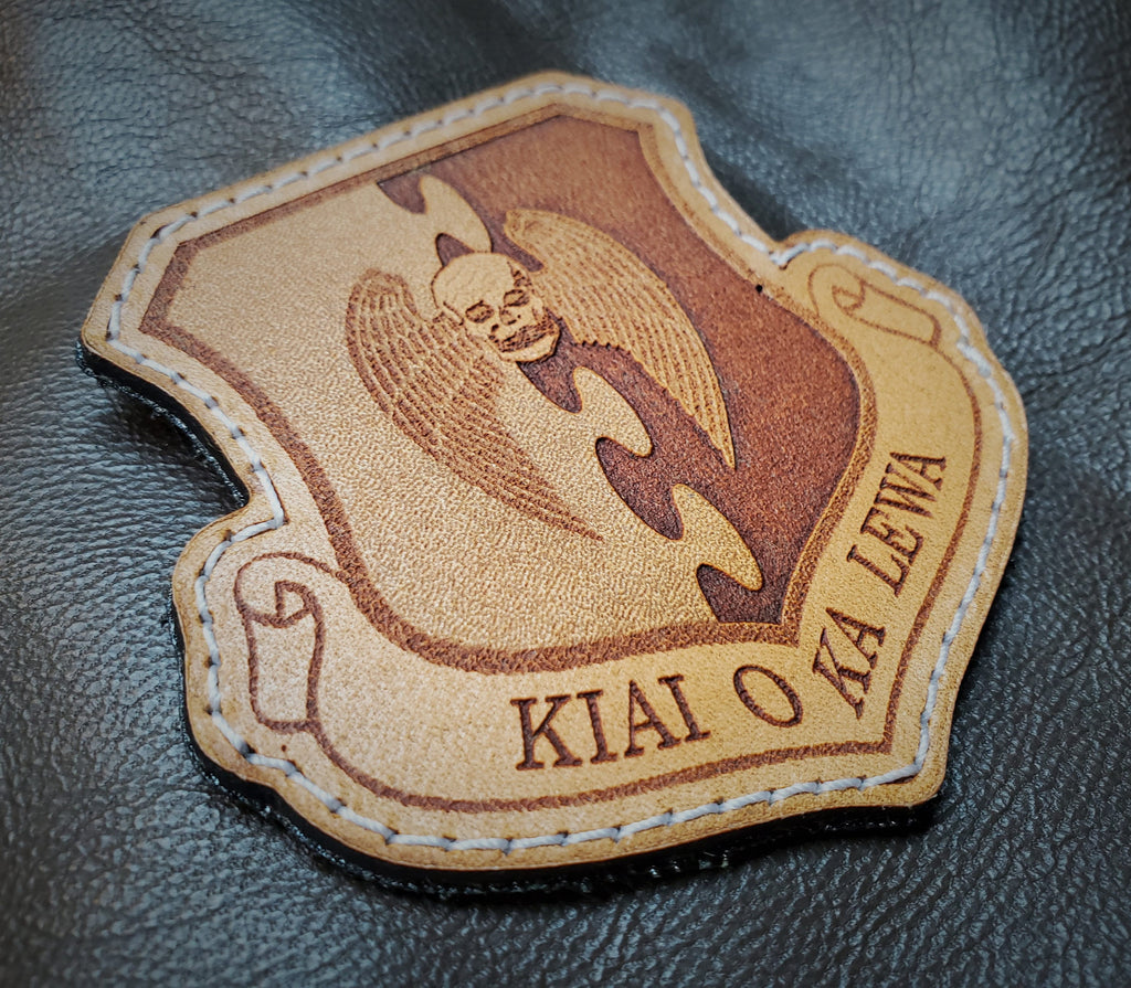 5th Bomb Wing - Handmade Leather Unit Patch