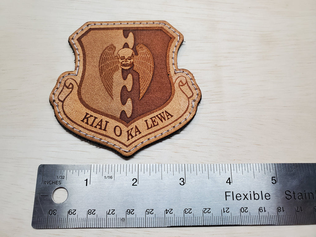 5th Bomb Wing - Handmade Leather Unit Patch