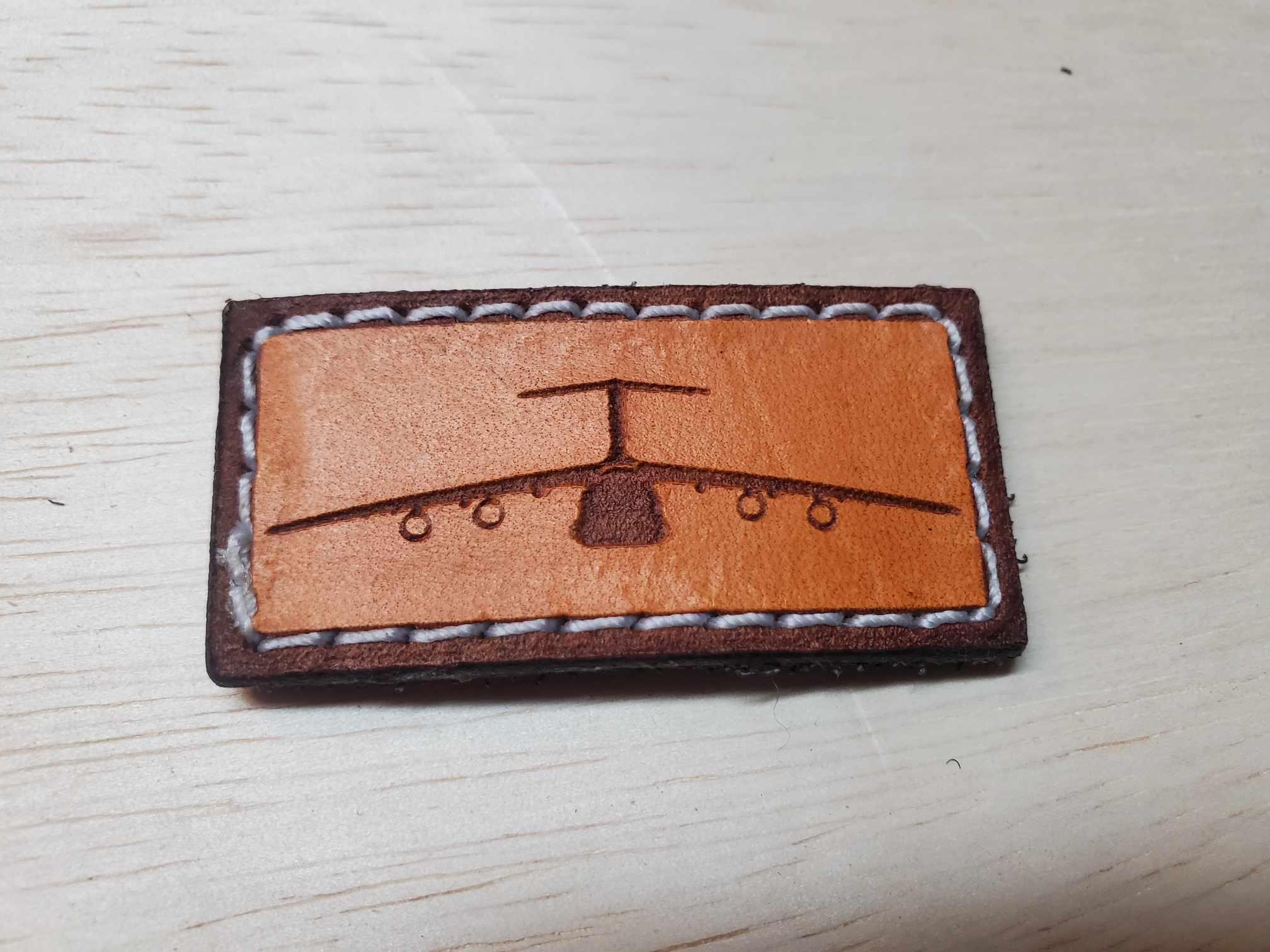 Leather Pen Tab Patch