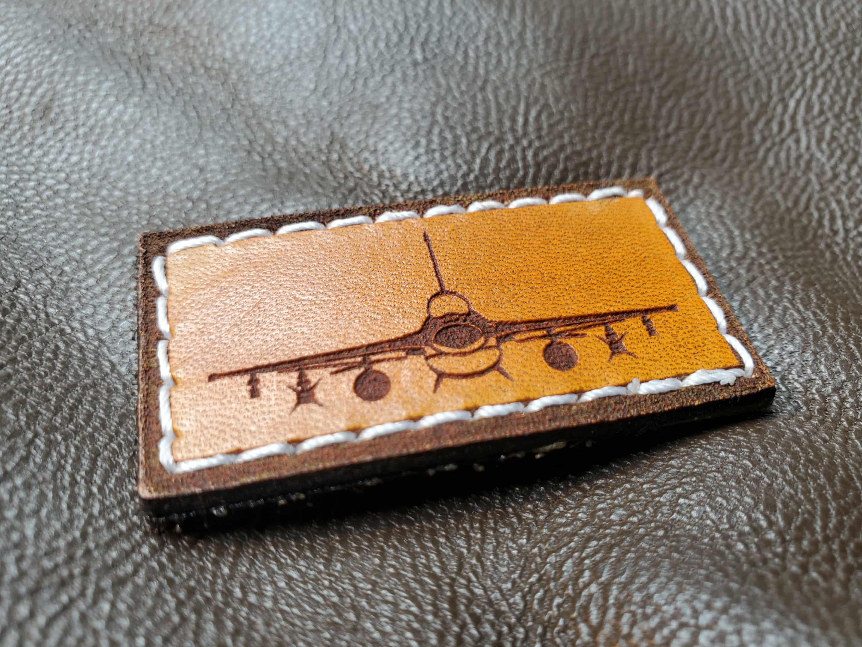 Leather Pen Tab Patch