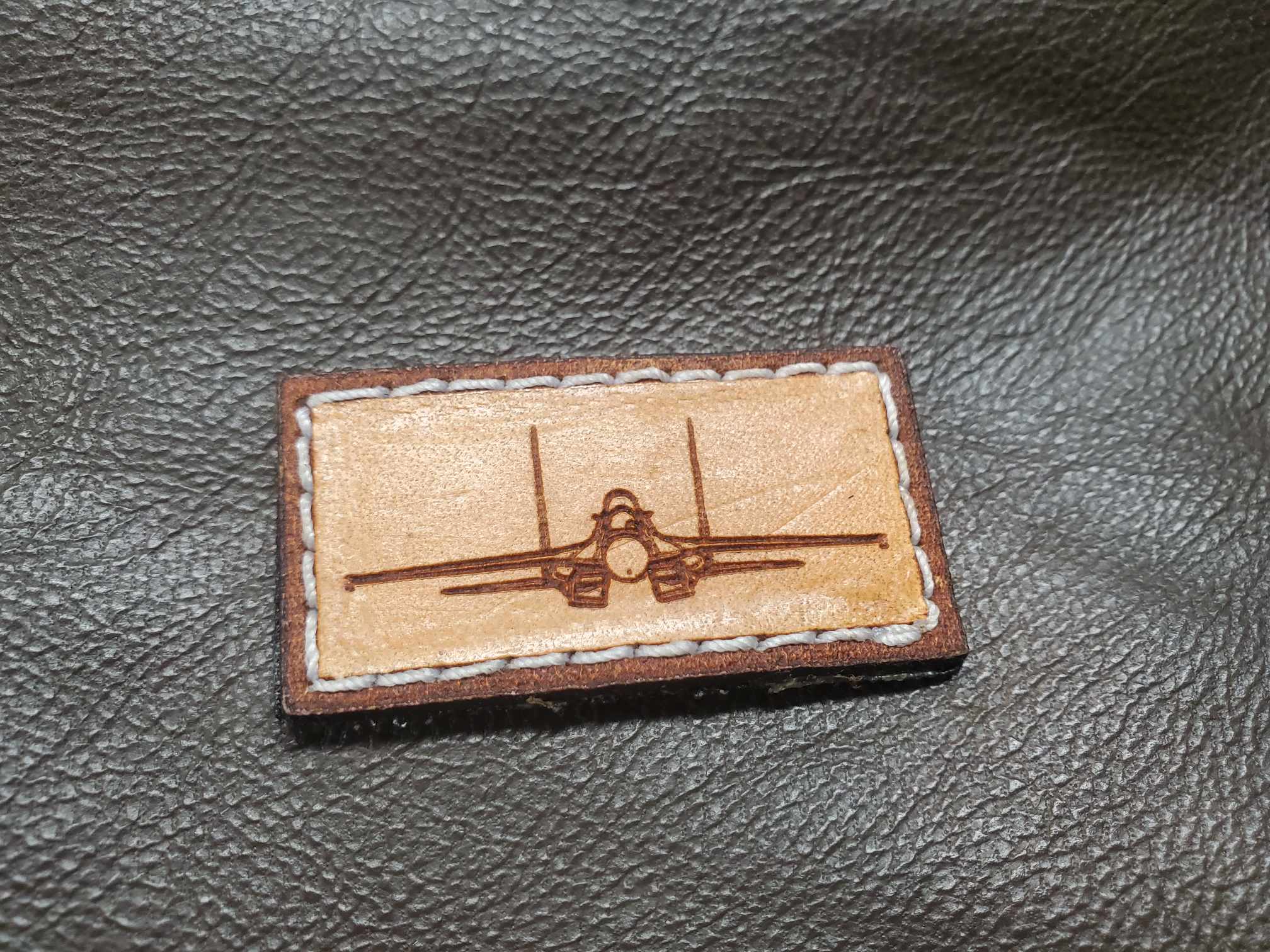 Leather Pen Tab Patch
