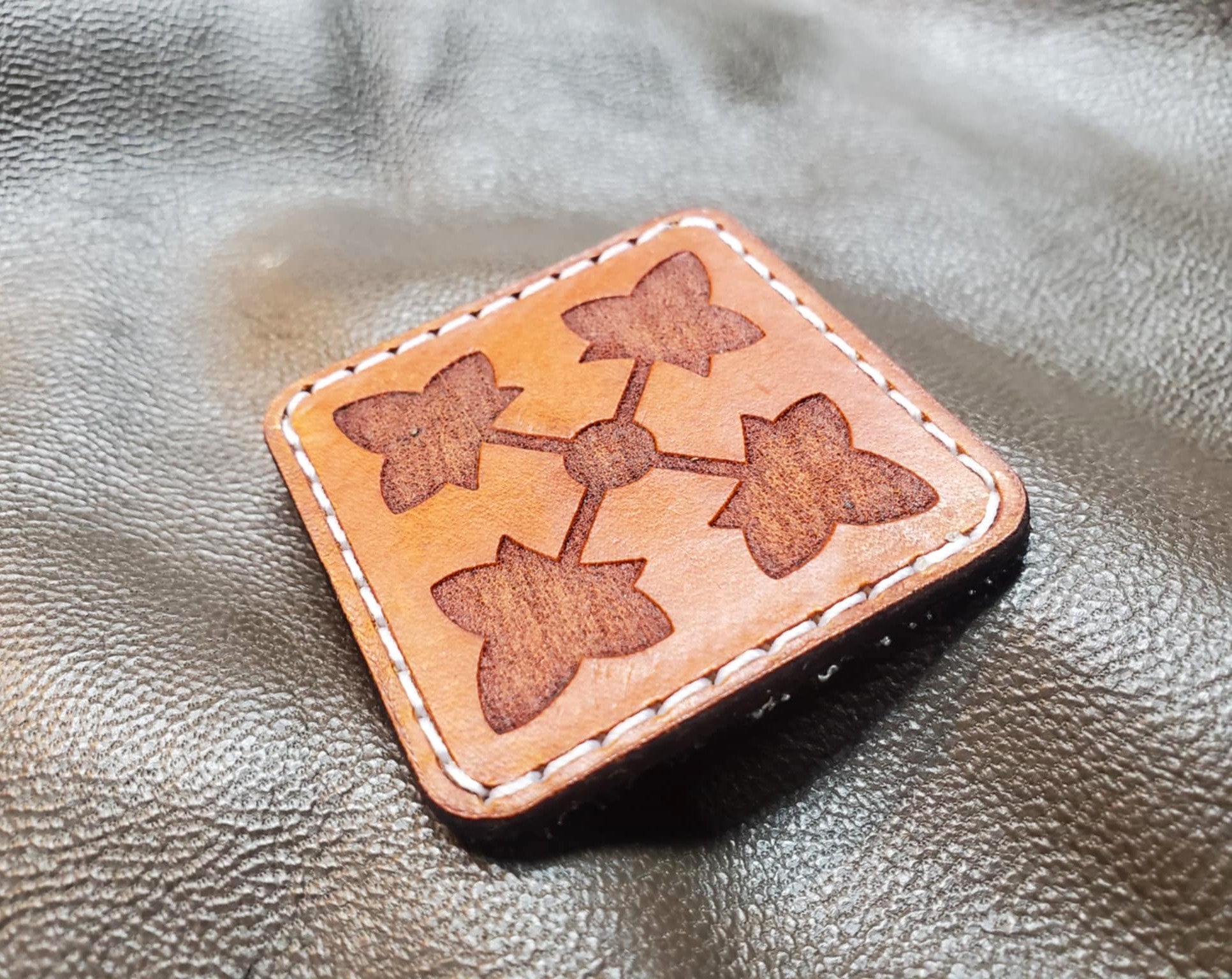 4th Infantry Division - Handmade Leather Morale Patch